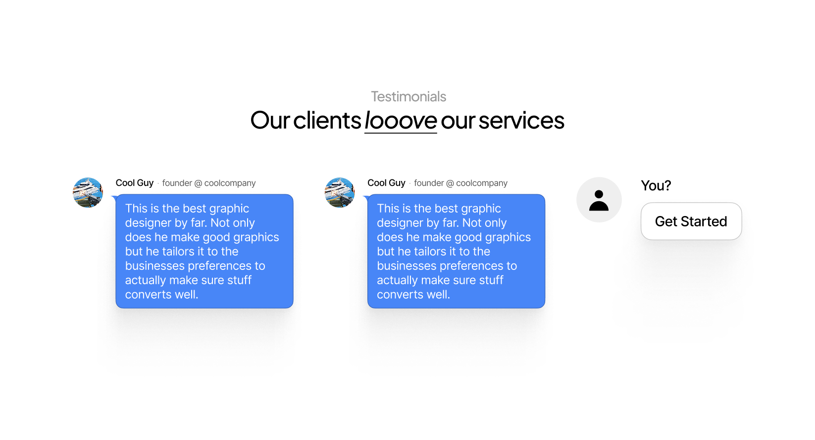 Testimonial Section