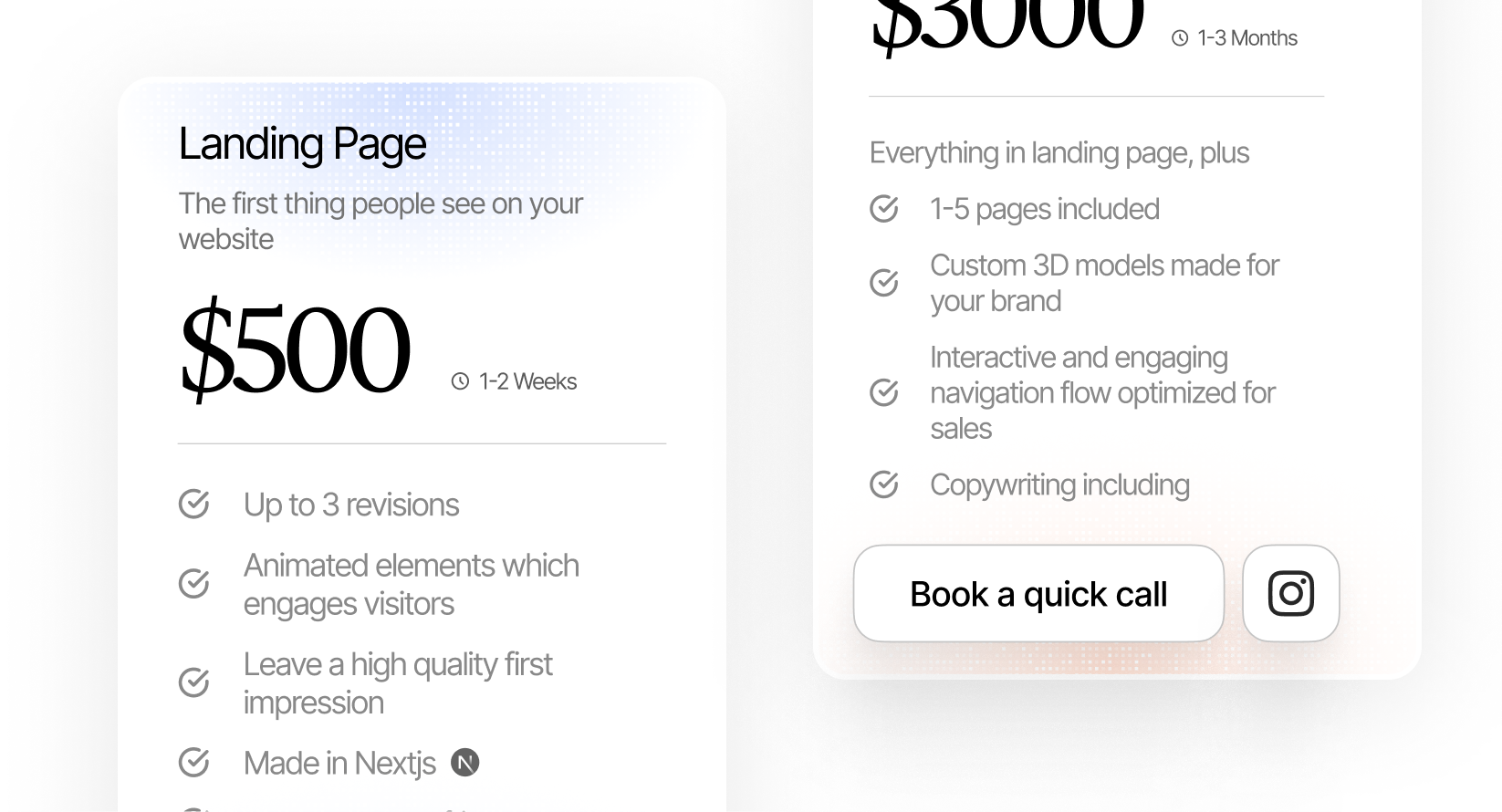 Pricing Section
